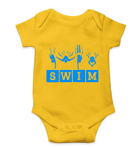 Swim Kids Romper For Baby Boy/Girl-Yellow-Ektarfa.online