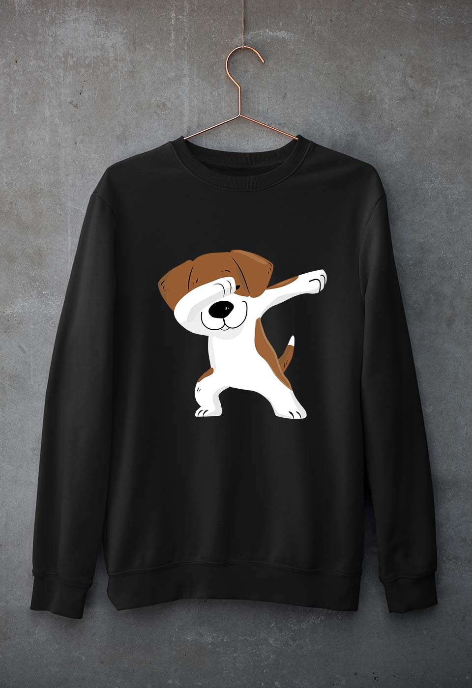 Dab Dog Unisex Sweatshirt for Men/Women-Black-Ektarfa.online