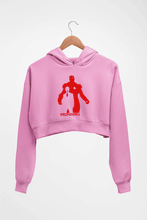 Load image into Gallery viewer, Iron Man Crop HOODIE FOR WOMEN-Light Baby Pink-Ektarfa.online
