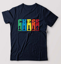 Load image into Gallery viewer, Chess T-Shirt for Men-Navy Blue-Ektarfa.online

