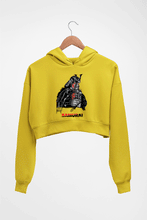 Load image into Gallery viewer, Samurai Crop HOODIE FOR WOMEN-Mustard Yellow-Ektarfa.online
