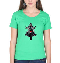 Load image into Gallery viewer, Biker T-Shirt for Women-Flag Green-Ektarfa.online
