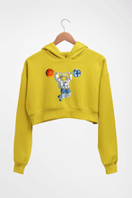 Load image into Gallery viewer, Gym Crop HOODIE FOR WOMEN-Mustard Yellow-Ektarfa.online
