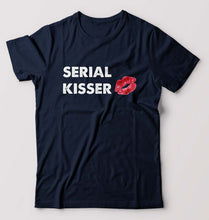 Load image into Gallery viewer, Serial Kisser T-Shirt for Men-Navy Blue-Ektarfa.online
