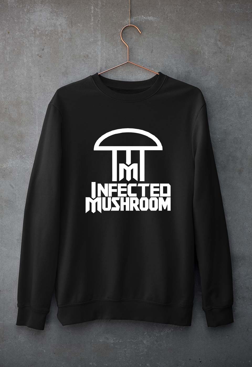 Infected Mushroom Unisex Sweatshirt for Men/Women-Black-Ektarfa.online