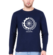 Load image into Gallery viewer, IIM Calcutta Full Sleeves T-Shirt for Men-Navy Blue-Ektarfa.online
