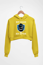 Load image into Gallery viewer, Roman Reigns WWE Crop HOODIE FOR WOMEN-Mustard Yellow-Ektarfa.online
