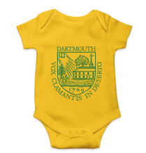 Load image into Gallery viewer, Dartmouth College Kids Romper Kids Romper For Baby Boy/Girl-0-5 Months(18 Inches)-Yellow-Ektarfa.online
