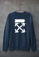 Load image into Gallery viewer, Off White Tee Unisex Sweatshirt for Men/Women-Navy Blue-Ektarfa.online
