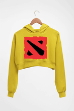 Load image into Gallery viewer, Dota Crop HOODIE FOR WOMEN-Mustard Yellow-Ektarfa.online
