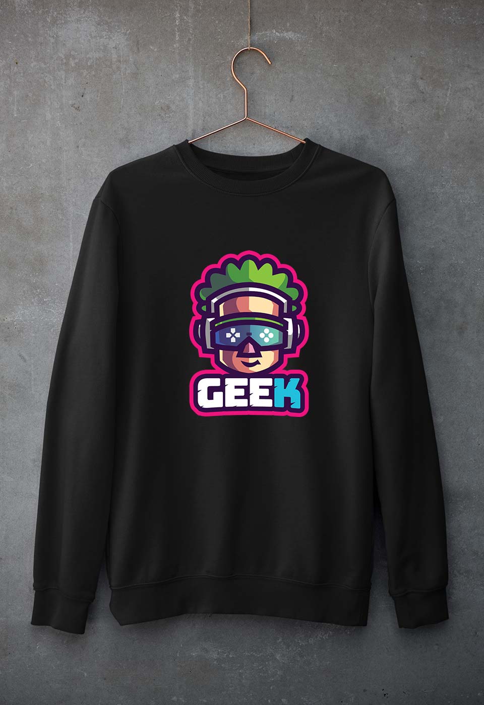 Geek Unisex Sweatshirt for Men/Women-Black-Ektarfa.online