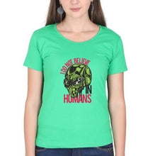 Load image into Gallery viewer, Alien T-Shirt for Women-Flag Green-Ektarfa.online
