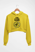Load image into Gallery viewer, The Stone Roses Crop HOODIE FOR WOMEN-Mustard Yellow-Ektarfa.online
