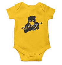 Load image into Gallery viewer, Sasuke Uchiha Kids Romper For Baby Boy/Girl-0-5 Months(18 Inches)-Yellow-Ektarfa.online
