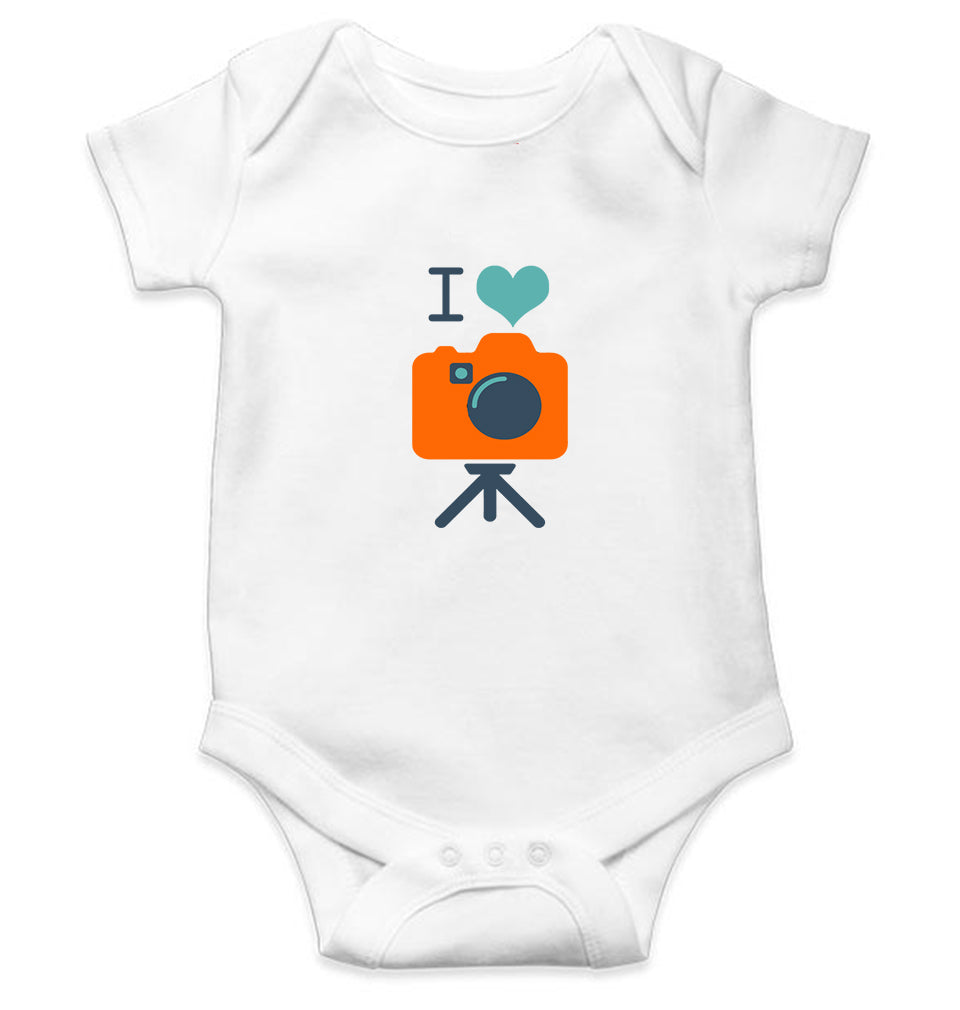 I Love Photography Kids Romper Kids Romper For Baby Boy/Girl-0-5 Months(18 Inches)-White-Ektarfa.online