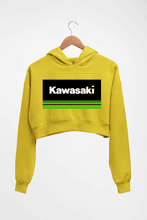 Load image into Gallery viewer, Kawasaki Crop HOODIE FOR WOMEN-Mustard Yellow-Ektarfa.online
