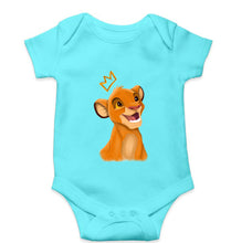 Load image into Gallery viewer, Lion King Simba Kids Romper For Baby Boy/Girl-0-5 Months(18 Inches)-Skyblue-Ektarfa.online
