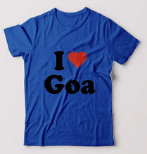Load image into Gallery viewer, I Love Goa T-Shirt for Men-Royal Blue-Ektarfa.online
