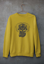 Load image into Gallery viewer, Skull Unisex Sweatshirt for Men/Women-Mustard Yellow-Ektarfa.online
