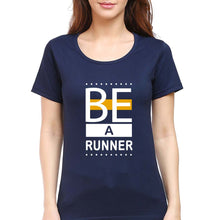 Load image into Gallery viewer, Runner Running T-Shirt for Women-Navy Blue-Ektarfa.online
