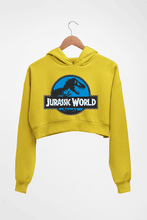Load image into Gallery viewer, Jurassic World Crop HOODIE FOR WOMEN-Mustard Yellow-Ektarfa.online
