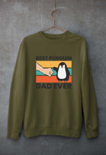 Load image into Gallery viewer, Penguin Dad Unisex Sweatshirt for Men/Women-Olive Green-Ektarfa.online
