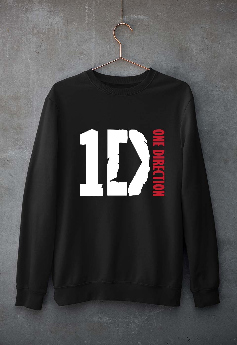 One Direction Unisex Sweatshirt for Men/Women-Black-Ektarfa.online