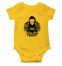 Load image into Gallery viewer, Loki Kids Romper For Baby Boy/Girl-0-5 Months(18 Inches)-Yellow-Ektarfa.online
