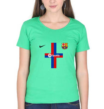 Load image into Gallery viewer, Barcelona 2022-23 T-Shirt for Women-Flag Green-Ektarfa.online
