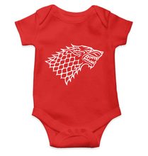 Load image into Gallery viewer, GOT Game Of Thrones Stark Logo Kids Romper For Baby Boy/Girl-0-5 Months(18 Inches)-RED-Ektarfa.online
