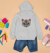 Load image into Gallery viewer, Psychedelic Cat Kids Hoodie for Boy/Girl-Grey-Ektarfa.online
