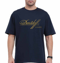 Load image into Gallery viewer, Davidoff Cigars Oversized T-Shirt for Men-Navy Blue-Ektarfa.online
