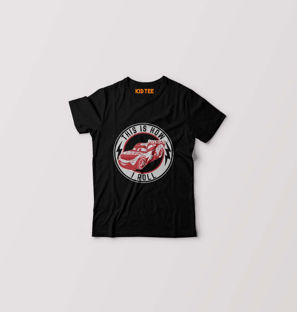 Lightning McQueen Kids T-Shirt for Boy/Girl-Black-Ektarfa.online