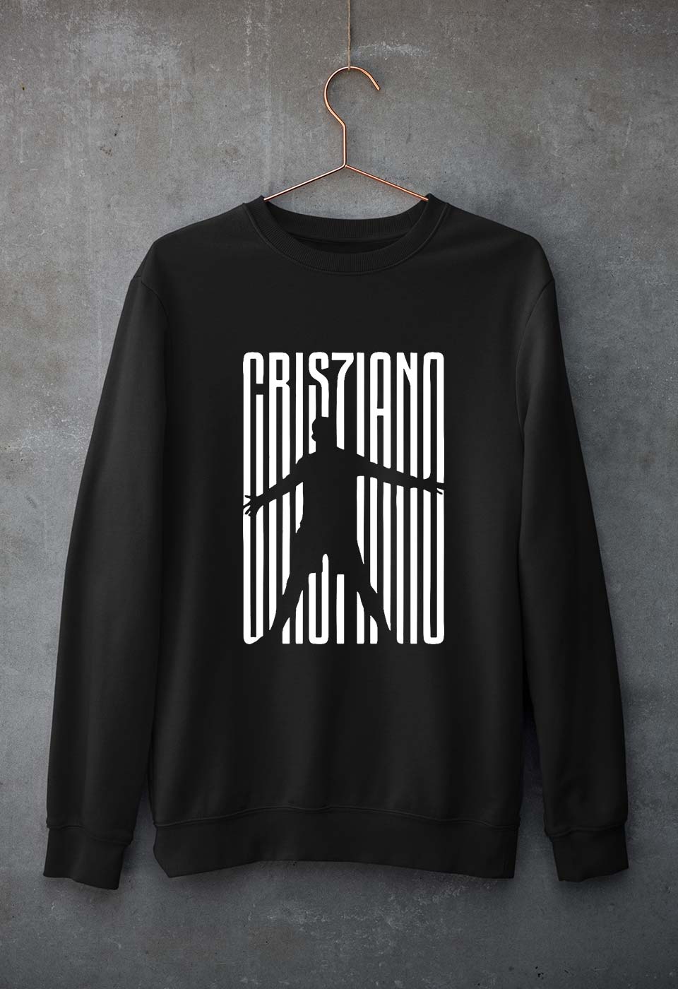 Cristiano Ronaldo CR7 Unisex Sweatshirt for Men/Women-Black-Ektarfa.online