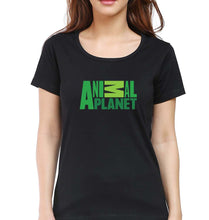 Load image into Gallery viewer, Animal Planet T-Shirt for Women-Black-Ektarfa.online
