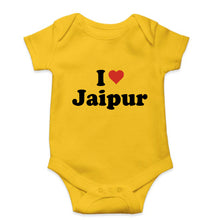 Load image into Gallery viewer, I Love Jaipur Kids Romper For Baby Boy/Girl-0-5 Months(18 Inches)-Yellow-Ektarfa.online
