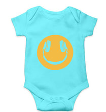 Load image into Gallery viewer, Emoji Headphone Music Kids Romper For Baby Boy/Girl-0-5 Months(18 Inches)-Skyblue-Ektarfa.online
