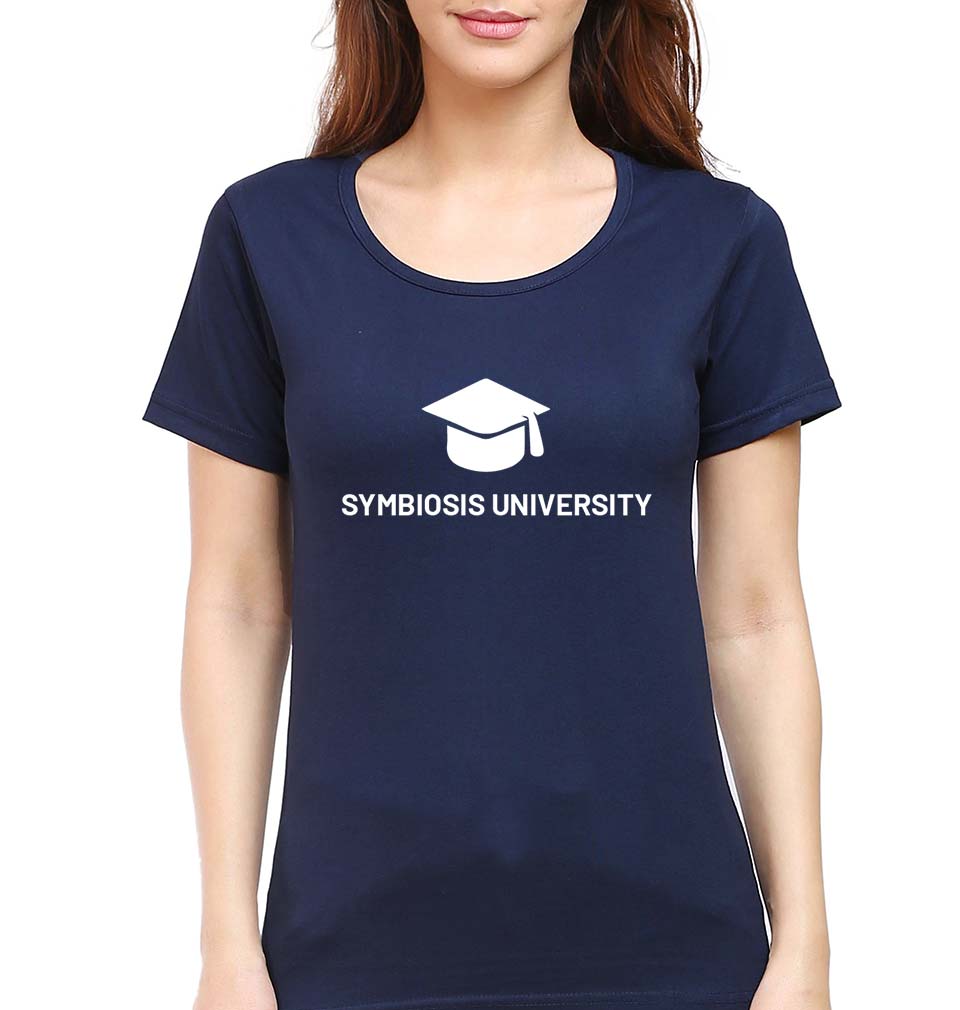 Symbiosis T-Shirt for Women-Navy Blue-Ektarfa.online