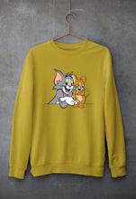 Load image into Gallery viewer, Tom and Jerry Unisex Sweatshirt for Men/Women-Mustard Yellow-Ektarfa.online
