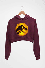 Load image into Gallery viewer, Jurassic World Crop HOODIE FOR WOMEN-Maroon-Ektarfa.online
