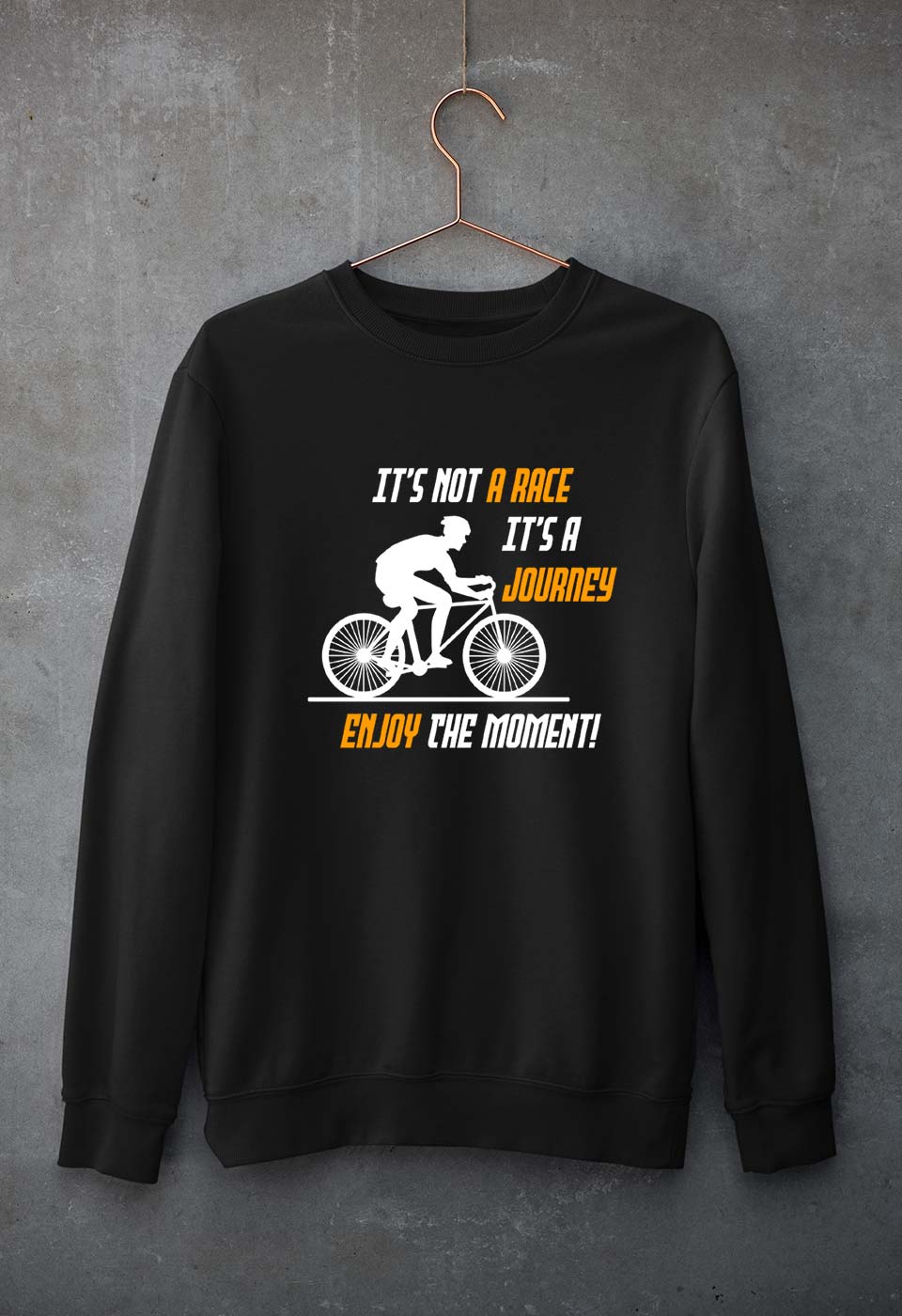 Cycling Unisex Sweatshirt for Men/Women-Black-Ektarfa.online