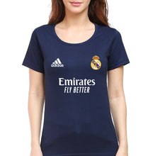 Load image into Gallery viewer, Real Madrid 2021-22 T-Shirt for Women-Navy Blue-Ektarfa.online
