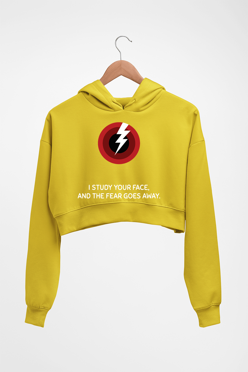 Pearl Jam Crop HOODIE FOR WOMEN-Mustard Yellow-Ektarfa.online