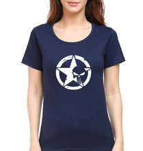Load image into Gallery viewer, Punisher T-Shirt for Women-Navy Blue-Ektarfa.online
