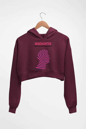 Mindhunter Crop HOODIE FOR WOMEN-Maroon-Ektarfa.online
