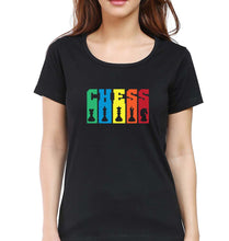 Load image into Gallery viewer, Chess T-Shirt for Women-Black-Ektarfa.online
