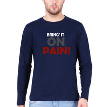 Load image into Gallery viewer, Gym Pain Full Sleeves T-Shirt for Men-Navy Blue-Ektarfa.online
