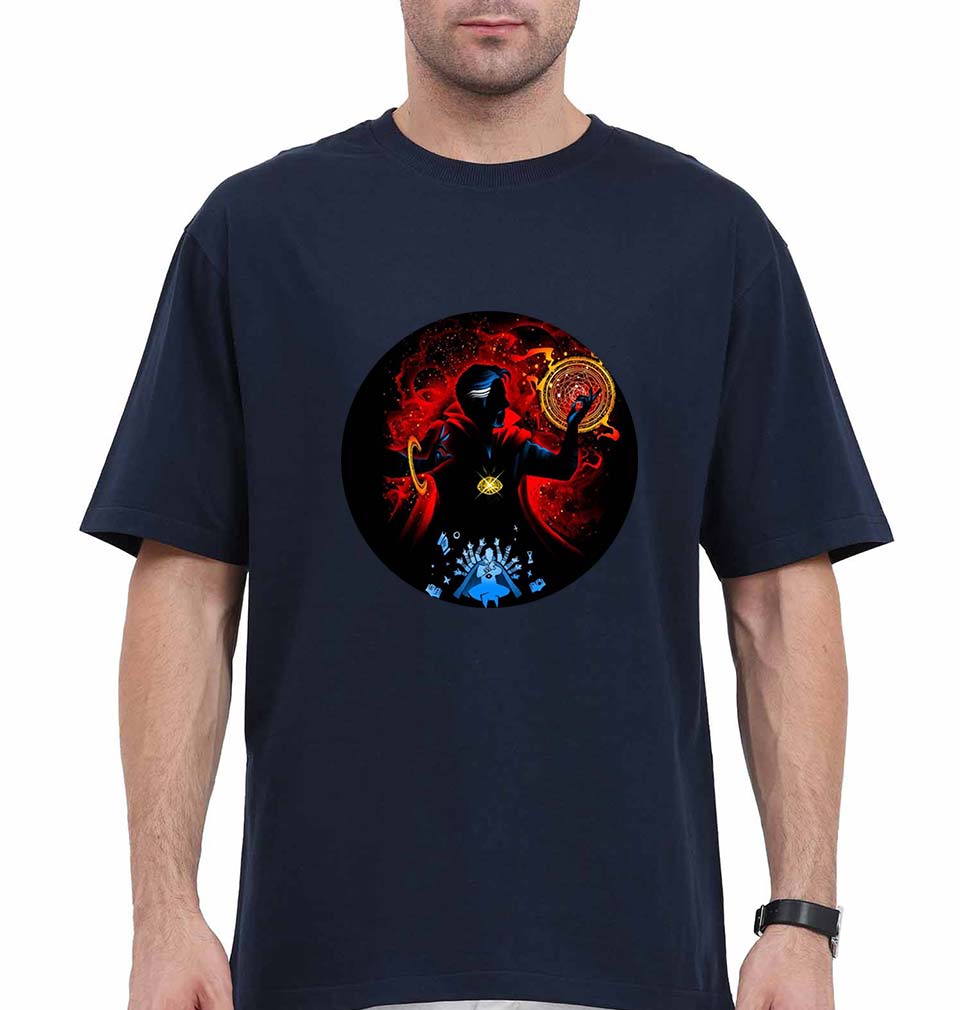 Doctor Strange Oversized T-Shirt for Men-Black-Ektarfa.online