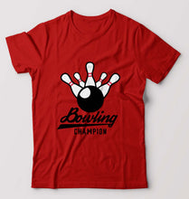 Load image into Gallery viewer, Bowling Champion T-Shirt for Men-Red-Ektarfa.online
