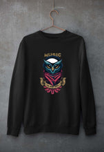 Load image into Gallery viewer, Owl Music Unisex Sweatshirt for Men/Women-Black-Ektarfa.online
